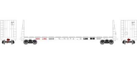 Athearn HO 90549 60' Bulkhead Flatcar SOO Line 5050