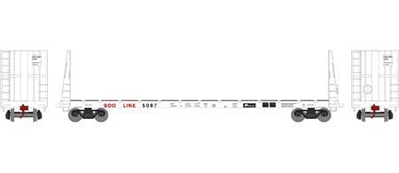 Athearn HO 90551 60' Bulkhead Flatcar SOO Line 5087