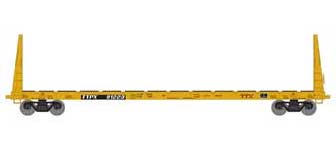 Athearn HO 90557 60' Bulkhead Flatcar TTX Red Logo 81223