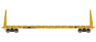 Athearn HO 90558 60' Bulkhead Flatcar TTX Red Logo 81255
