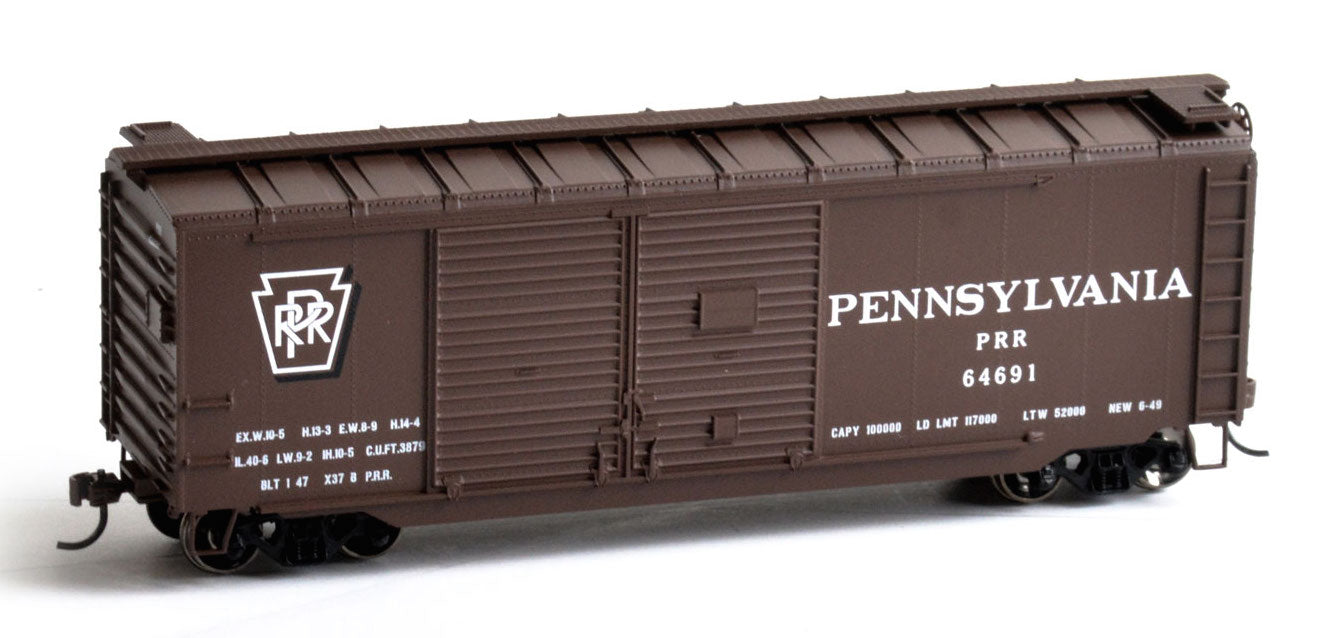 Athearn RTR 14739 HO Scale 40' Double Door Boxcar Pennsylvania Railroad "Shadow Keystone" PRR #6469