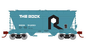 Athearn HO Scale 15499 ACF 2970 2 Bay Covered Hopper Rock Island RI #512013