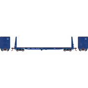 Athearn HO Scale 17221 60' Bulkhead  Flatcar Texas Oklahoma & Eastern TOE 4019