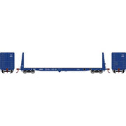 Athearn HO Scale 17222 60' Bulkhead  Flatcar Texas Oklahoma & Eastern TOE 4053