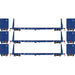 Athearn HO Scale 17223 60' Bulkhead  Flatcar Texas Oklahoma & Eastern TOE 3 Pack