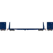 Athearn HO Scale 17224 60' Bulkhead  Flatcar Montana Rail Link MRL 62001