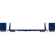 Athearn HO Scale 17225 60' Bulkhead  Flatcar Montana Rail Link MRL 62020