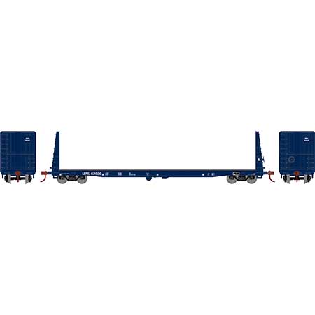 Athearn HO Scale 17225 60' Bulkhead  Flatcar Montana Rail Link MRL 62020