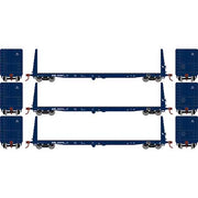 Athearn HO Scale 17226 60' Bulkhead  Flatcar Montana Rail Link MRL 3 Pack