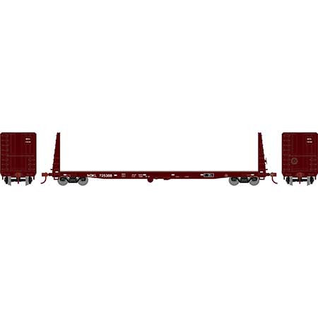 Athearn HO Scale 17228 60' Bulkhead Flatcar NOKL 725388