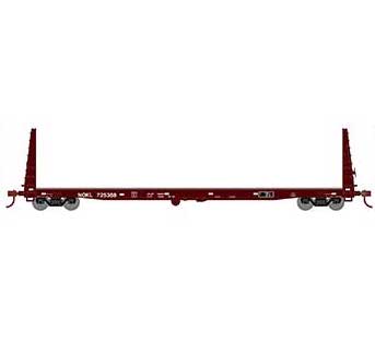 Athearn HO Scale 17228 60' Bulkhead Flatcar NOKL 725388