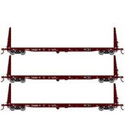 Athearn HO Scale 17229 60' Bulkhead Flatcar NOKL 3 Pack