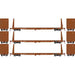 Athearn HO Scale 17235 60' Bulkhead Flatcar Southern Pacific SP 3 Pack