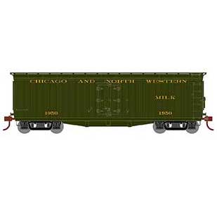 Athearn HO Scale 84707 40' Pfaudler Milk Car Chicago & North Western C&NW 1950