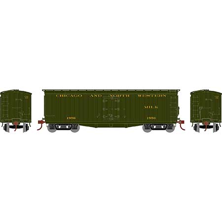 Athearn HO Scale 84709 40' Pfaudler Milk Car Chicago & North Western C&NW 1956