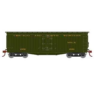 Athearn HO Scale 84709 40' Pfaudler Milk Car Chicago & North Western C&NW 1956