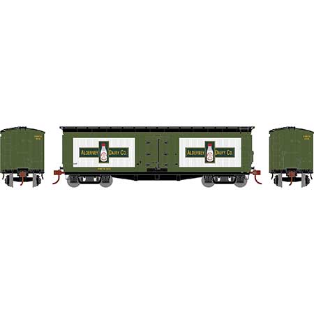 Athearn HO Scale 84717 40' Pfaudler Milk Car Alderney Dairy NMCX 104