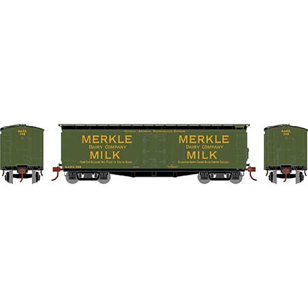 Athearn HO Scale 84719 40' Pfaudler Milk Car Merkle GARE 748