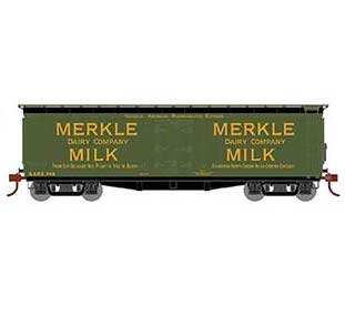 Athearn HO Scale 84719 40' Pfaudler Milk Car Merkle GARE 748
