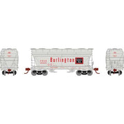 Athearn HO Scale 93452 ACF 2970 2 Bay Covered Hopper Burlington CB&Q 183951