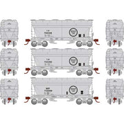 Athearn HO Scale 93459 ACF 2970 2 Bay Covered Hopper Missouri Pacific MP / TP 3 Pack