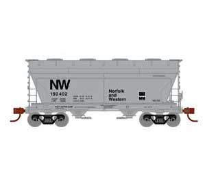 Athearn HO Scale 93460 ACF 2970 2 Bay Covered Hopper Norfolk & Western NW 180402
