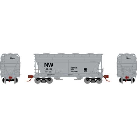 Athearn HO Scale 93461 ACF 2970 2 Bay Covered Hopper Norfolk & Western NW 180423