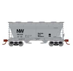 Athearn HO Scale 93461 ACF 2970 2 Bay Covered Hopper Norfolk & Western NW 180423