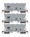 Athearn HO Scale 93462 ACF 2970 2 Bay Covered Hopper Norfolk & Western NW 3 Pack