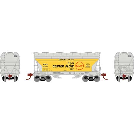 Athearn HO Scale 93937 ACF 2970 2 Bay Covered Hopper ACF Demonstrator ACFX 44586
