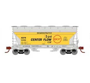 Athearn HO Scale 93937 ACF 2970 2 Bay Covered Hopper ACF Demonstrator ACFX 44586