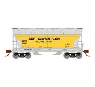 Athearn HO Scale 93938 ACF 2970 2 Bay Covered Hopper ACF Demonstrator ACFX 44504