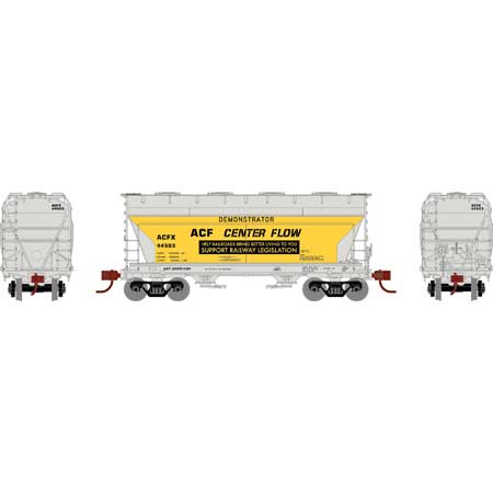 Athearn HO Scale 93939 ACF 2970 2 Bay Covered Hopper ACF Demonstrator ACFX 44503