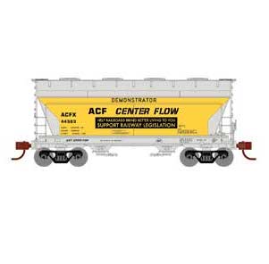 Athearn HO Scale 93939 ACF 2970 2 Bay Covered Hopper ACF Demonstrator ACFX 44503