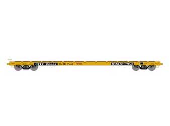Athearn HO Scale 97063 60' Flatcar Trailer Train "Red Logo" OTTX 92020