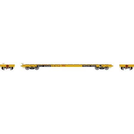 Athearn HO Scale 97064 60' Flatcar Trailer Train "Red Logo" OTTX 92008