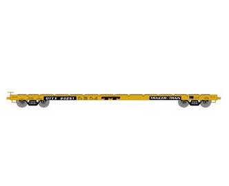 Athearn HO Scale 97066 60' Flatcar Trailer Train "Yellow" OTTX 90251