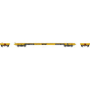 Athearn HO Scale 97067 60' Flatcar Trailer Train "Yellow" OTTX 91305