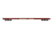 Athearn HO Scale 97069 60' Flatcar Trailer Train "Brown" OTTX 97058