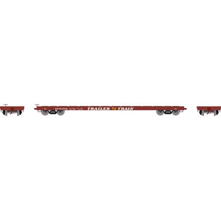 Athearn HO Scale 97069 60' Flatcar Trailer Train "Brown" OTTX 97058