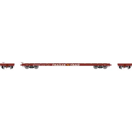 Athearn HO Scale 97070 60' Flatcar Trailer Train "Brown" OTTX 97079