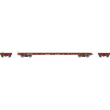 Athearn HO Scale 97073 60' Flatcar Canadian National CN 49497