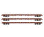 Athearn HO Scale 97074 60' Flatcar Canadian National CN 3 Pack