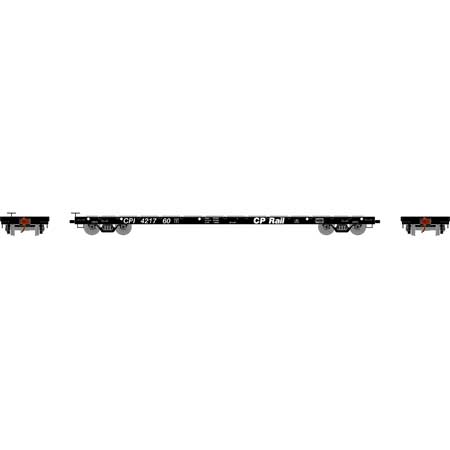 Athearn HO Scale 97076 60' Flatcar Canadian Pacific CP Rail 421760