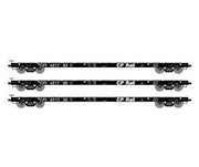 Athearn HO Scale 97077 60' Flatcar Canadian Pacific CP Rail 3 Pack