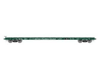 Athearn HO Scale 97078 60' Flatcar British Columbia BCOL 1511