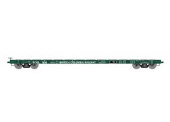 Athearn HO Scale 97079 60' Flatcar British Columbia BCOL 1555