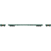 Athearn HO Scale 97079 60' Flatcar British Columbia BCOL 1555
