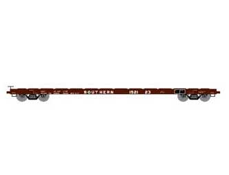 Athearn HO Scale 97084 60' Flatcar Southern SOU 152123