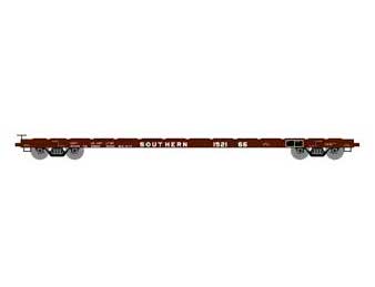 Athearn HO Scale 97085 60' Flatcar Southern SOU 152166